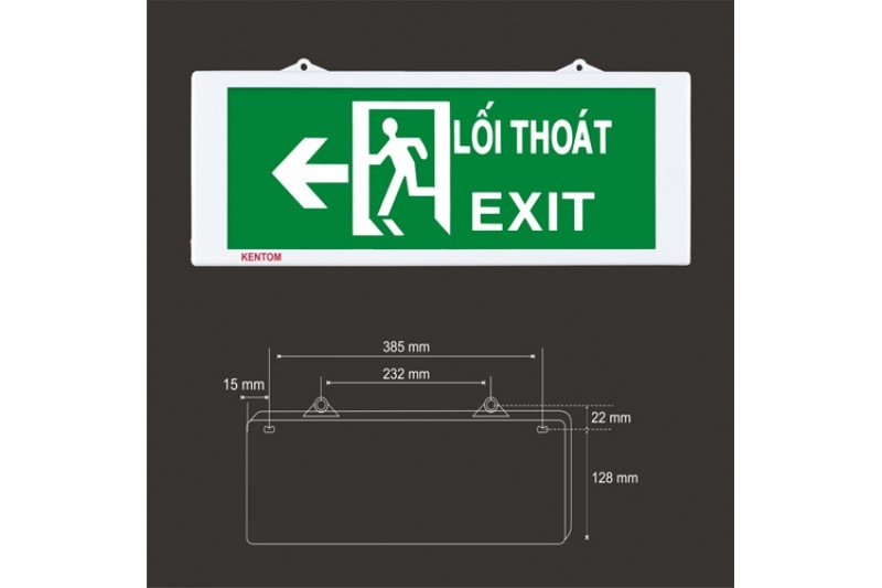 Đèn Exit lối thoát KT-610