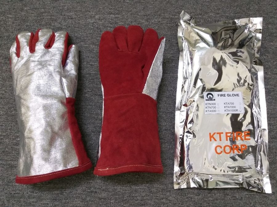 Găng tay chống cháy tráng bạc chịu nhiệt KTA1500