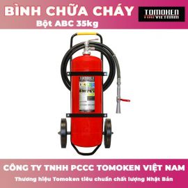Bình chữa cháy xe đẩy Tomoken bột ABC 35kg TMK-VJ-ABC/35kg